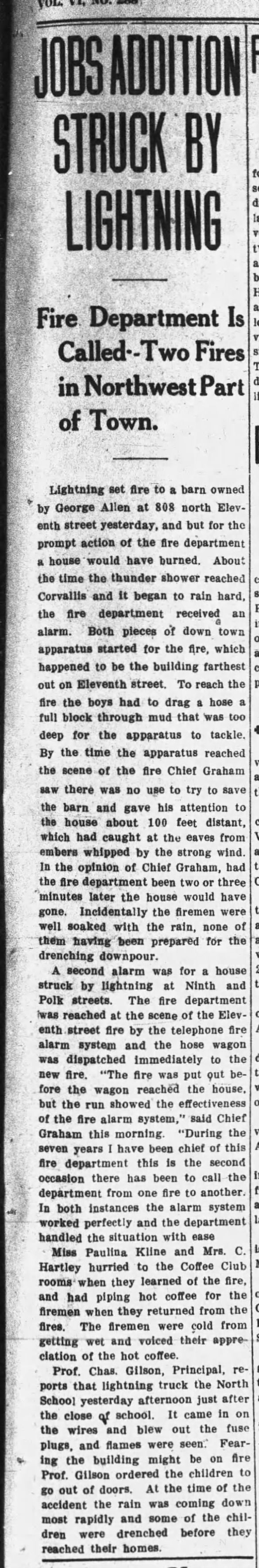 Clipping from Corvallis Gazette-Times